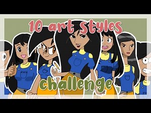 10 art styles challenge ✏️(Speedpaint) | Vieleaf