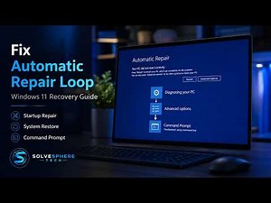 Windows 11 Automatic Repair Loop Fix | Startup Repair, Restore & CMD