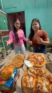 Pizza🍕& Garlic bread🥖with veg parcel😋challenge [Dominos🍕5 item’s in just 150/-₹]Save and share‼️