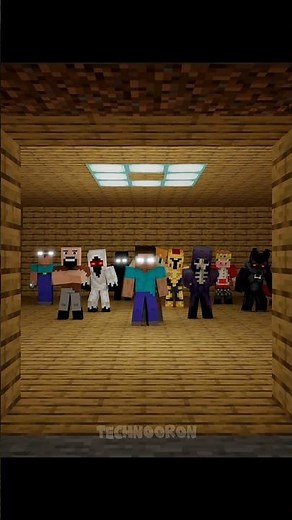 Team Herobrine Saved Alex From Pillager ( Hindi ) #shorts #minecraft #animation #trending #alex