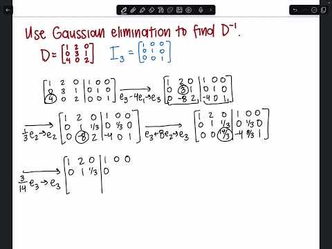 Inverse with Gaussian elimination