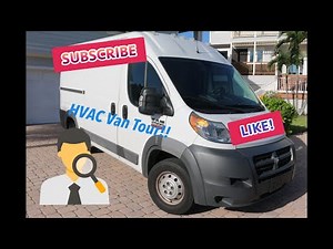 HVAC: Ram Promaster 2500 work van tour