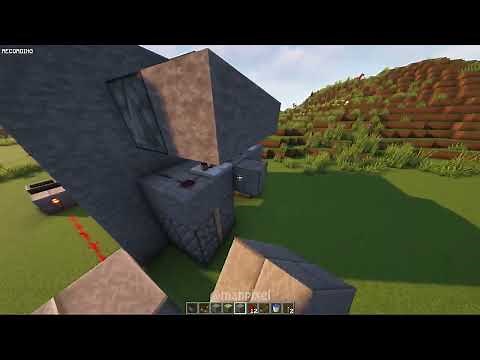 Minecraft: Hidden Waterfall Door Tutorials