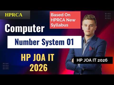 COMPUTER 01 || HP JOA IT 2026 || Number System 01 || HPRCA According to new HPRCA Syllabus