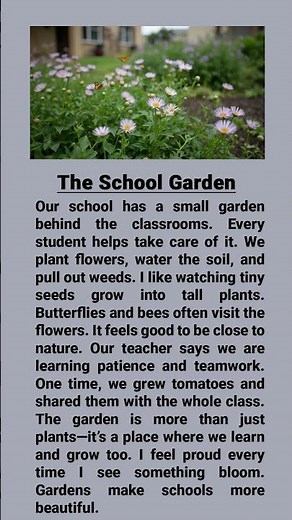 The School Garden – Simple English Story for Beginners #EasyEnglish #SchoolGarden