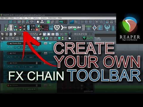 Reaper: How To Make A Custom FX Chain Toolbar