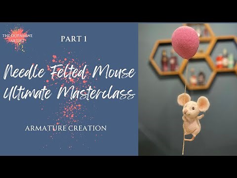 Needle Felting For Beginners, Needle Felted Mouse, How To Needle Felt A Mouse