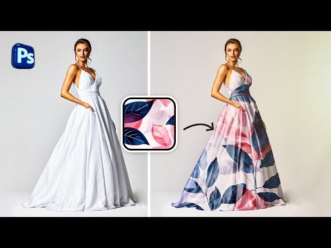 How to Add Any Pattern to Any Dress in Photoshop | Realistic Fabric Mockup Tutorial (Step-by-Step)