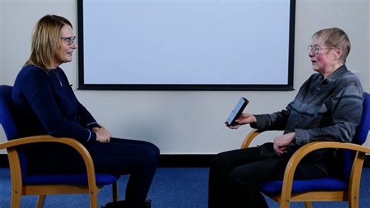 3 - Rosemary and Elsbeth with Auto Transcribe Phone App