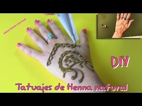 Cómo hacer tatuajes de henna natural, henna tattoo