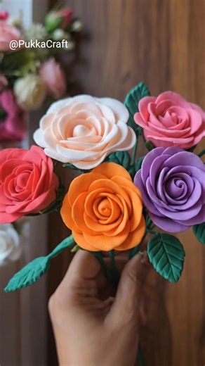 Wait for the Final Look! 😍🌹Rose DIY ​#shorts #ytshorts #clayart #diycrafts #clayart #handmade #rose