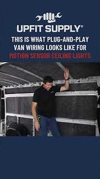 This Is What Plug-And-Play Van Wiring Looks Like For Motion Sensor Ceiling Lights