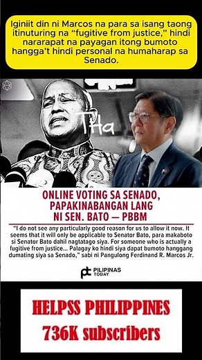 3PM Iginiit din ni Marcos na para sa isang taong itinuturing na “fugitive from justice,”