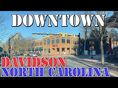 Davidson - North Carolina - 4K Downtown Drive