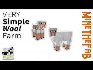 VERY Simple Wool Farm without observers or sticky pistons - TUTORIAL 1.19+