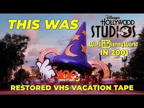 This Was Disney's Hollywood Studios Walt Disney World In 2001 | Restored VHS Vacation VHS Tape
