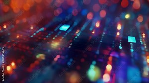 Detailed shot of a machine learning software yzing patterns in student performance data as part of an Automated Grading System. .