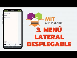 Menú lateral desplegable en APP INVENTOR I Botones y navegación