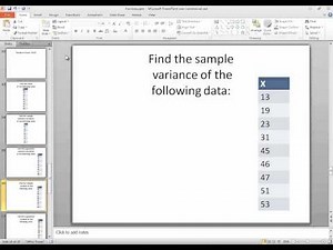 R Language 3.1.1 - Statistics - Sample Variance