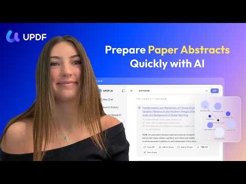 Generate Academic Abstracts in Seconds with UPDF AI