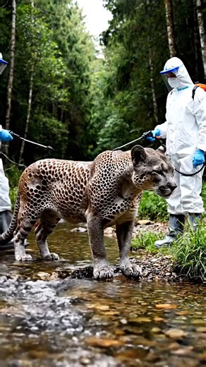 Biohazard Response Team – Specialists treat a wild creature showing parasite symptoms.#shorts #animalrescue #animals #reelsa | Eli Man Jazz