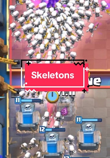Clash Royale: Epic Infinite Skeletons Gameplay