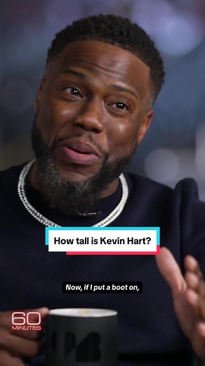 Comedian Kevin Hart tries to set the record straight on his height. #60Minutes #kevinhart #comedian