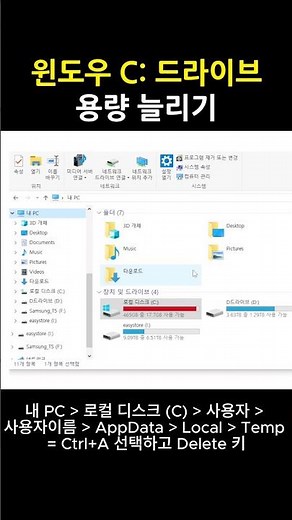If your Windows C: drive is running low on hard disk space, run
