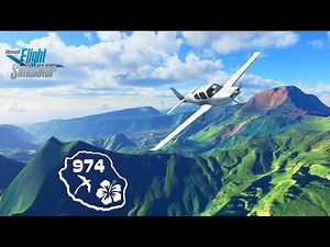 Visite de l'île de la Réunion sur Flight Simulator ! Cirrus SR22