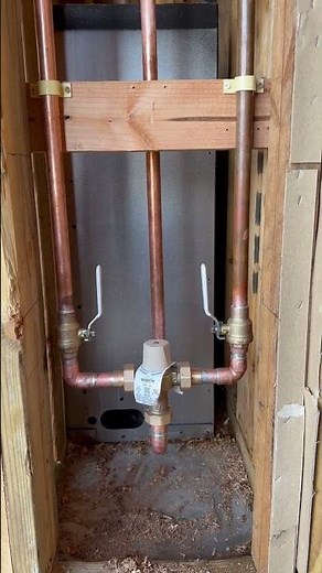 Shower Mixing Valve Rough-In Installation
