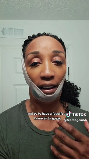 This face strap is not only good for double chin reducing, but it's like doing a face lift at home with consistency and patience! Joan Crawford wore face lifting straps decade's ago. They worked then and they work now. Do it for 30 mins or longer depending on how quickly you want to see results. We're not paying what Ms. Chancellor on
