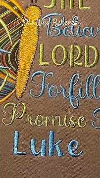 In this video I show an appliqué design. #applique #embroidery