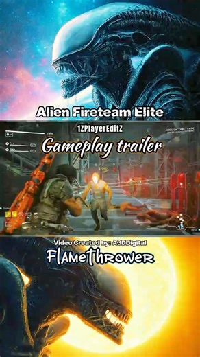 Alien Fireteam Elite Gameplay trailer #alienromulus #alienvspredator #prometheus