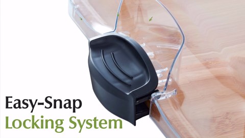 Farberware Build-a-Board 12x16-Inch Bamboo Charcuterie and Snack Board with 3 Compartments and Clear Locking Lid