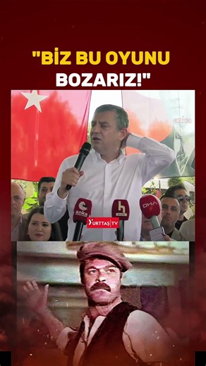 Özgür Özel: As Kadir İnanır would say; Our name is Tatar Ramazan, and we will break this game!