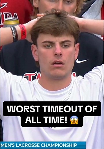 This has to go down as the WORST timeout of all time 😫😭 (via NCAA.com) #lacrosse #sports #tampa #adelphi #overtime #timeout #fail #pain #d2