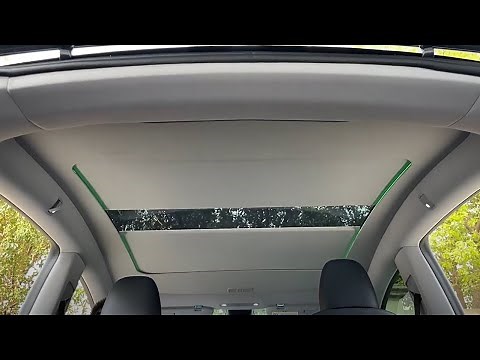 [Installation Tutorial] Tesla Model Y 2025 Juniper Smart Electric Sunshade 3 minutes to get it done!
