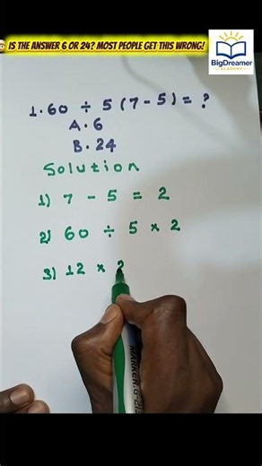 6 or 24? 🤯 Can You Solve This Math Trick?