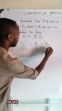 Simple Pendulum Calculations Made Easy | WAEC | Post UTME | 100L Physics