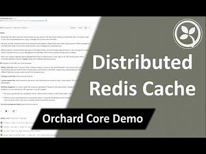 Distributed Redis Cache - Orchard Core Demo