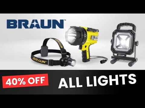 Huge 40% Off All Braun Lights / Harbor Freight Spring Black Friday 4/6 - 4/13