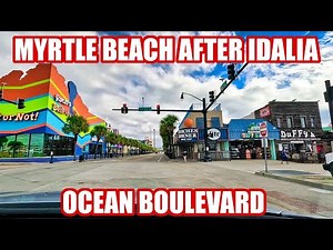 Myrtle Beach Ocean Boulevard the Day After Hurricane / Tropical Storm Idalia!