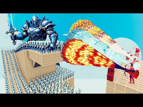 100x KRO KNIGHT + 2x GIANT vs 3x EVERY GOD - Totally Accurate Battle Simulator TABS