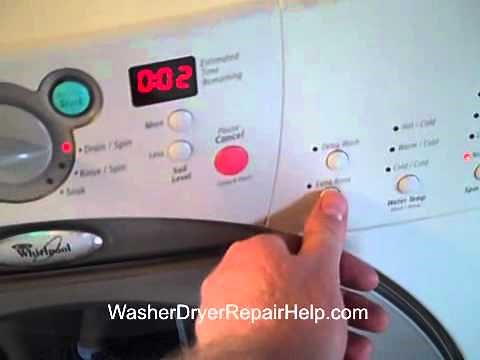 How to put your Whirlpool Duet washer into diagnostic mode
