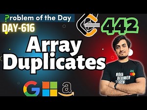 Array Duplicates | GFG POTD 9 Dec | LeetCode 442