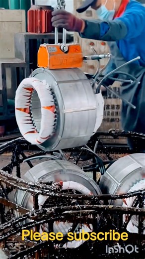 motor winding varnish vacuum factory🏭 #trending #motor #video #factory #electricmotor #viral #shorts