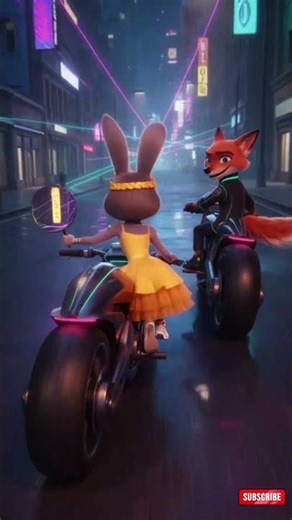 Zootopia | Racing amidst a shower of lights #zootopia #nick #judy