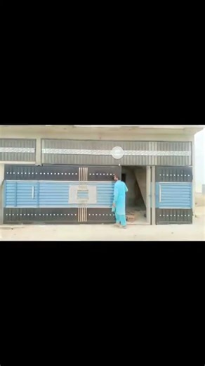 Amazing Sliding Gate Installation | Steel Sliding Gate Design #shorts