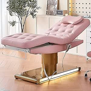 Massage Table - Electric Message Table with One Click Lifting Design, Spa & Facial Bed and Beauty Lash Bed for Family,Tattoo Shop(4.0Motors USB Socket)