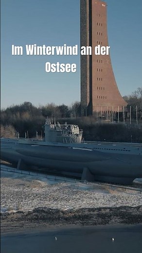 Denkmal, U-Boot und Windsportler | Laboe Winter #dronefootage #ostsee